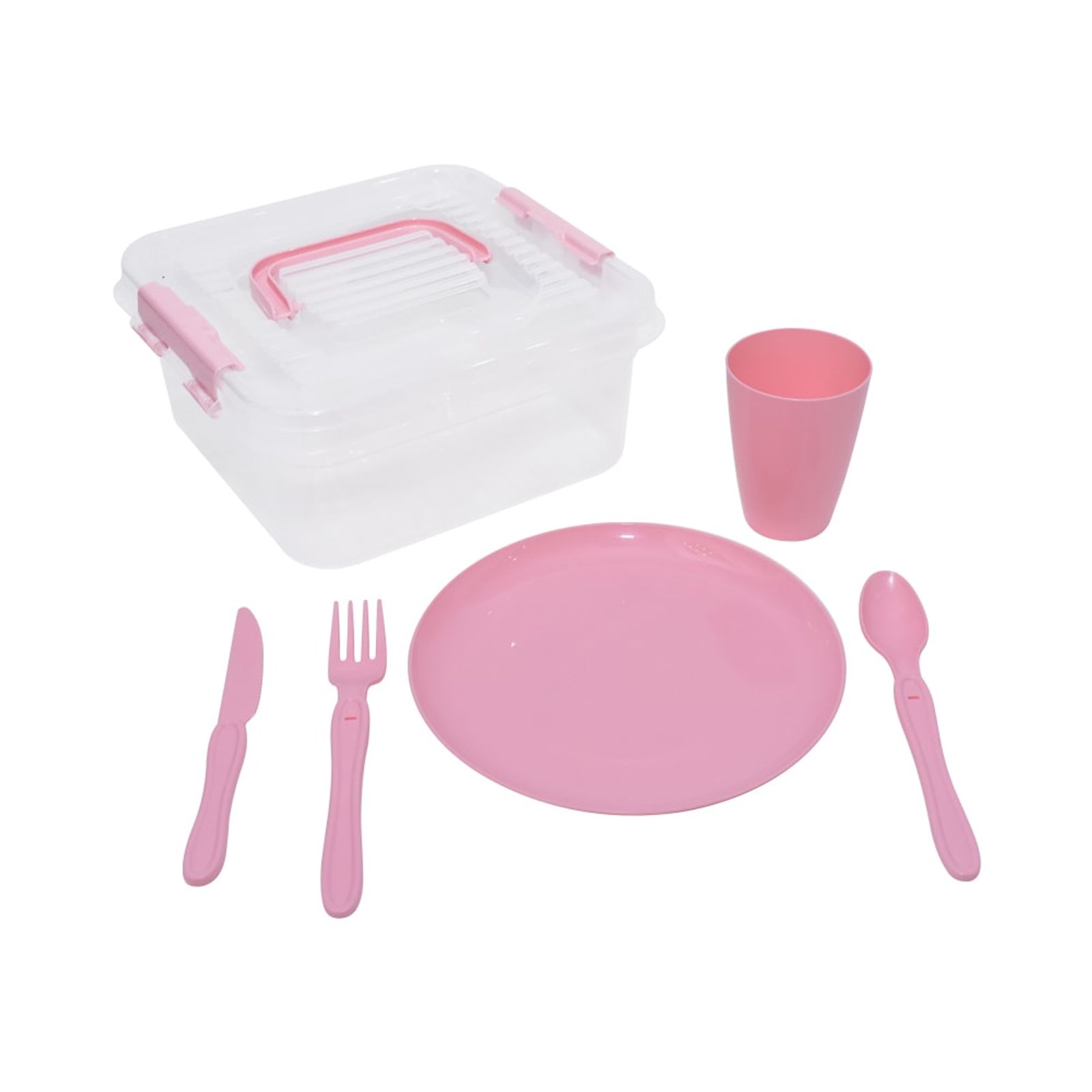 Appetite Set 30 Pcs My Box Picnic Perlengkapan Makan - Pink