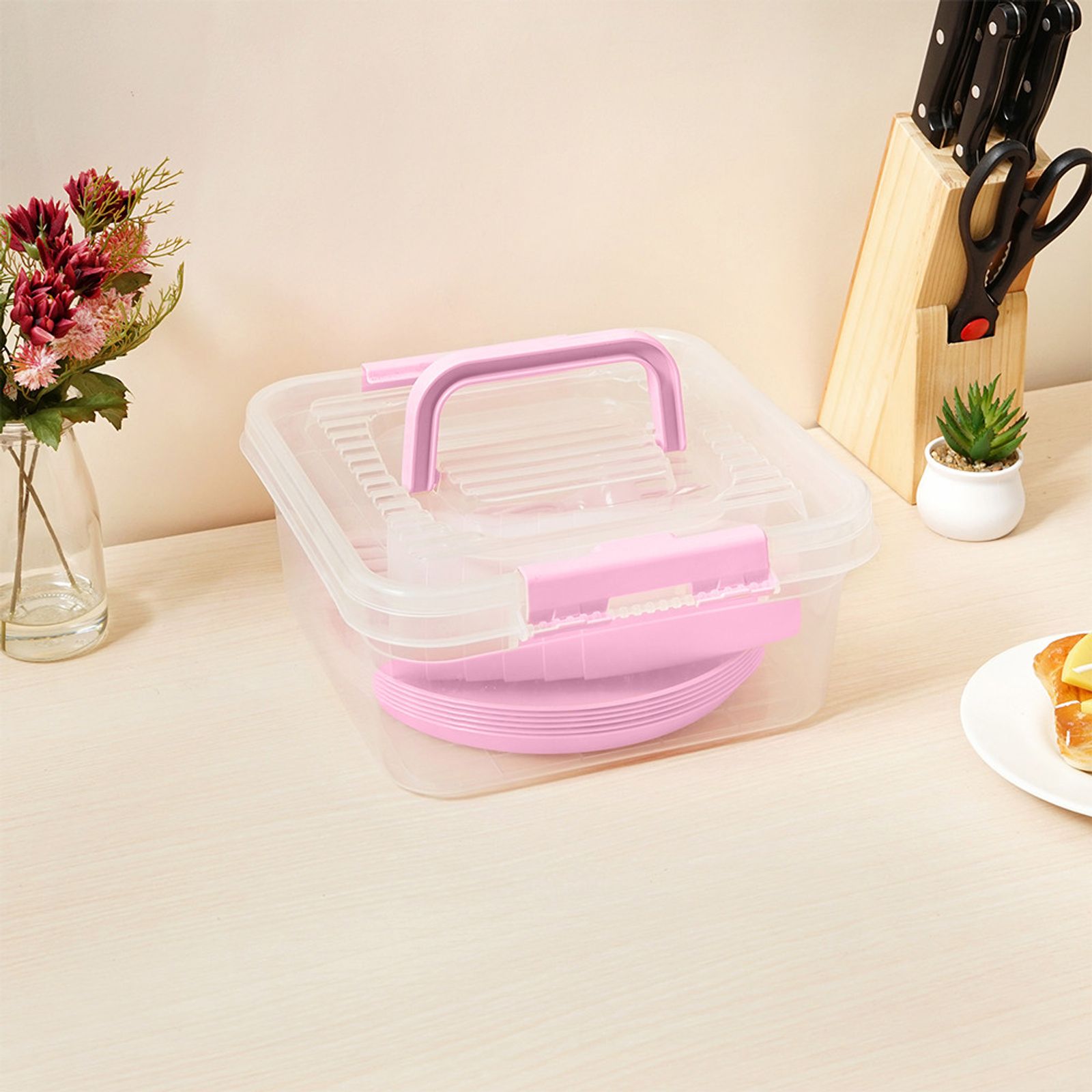 Appetite Set 30 Pcs My Box Picnic Perlengkapan Makan - Pink foto 2