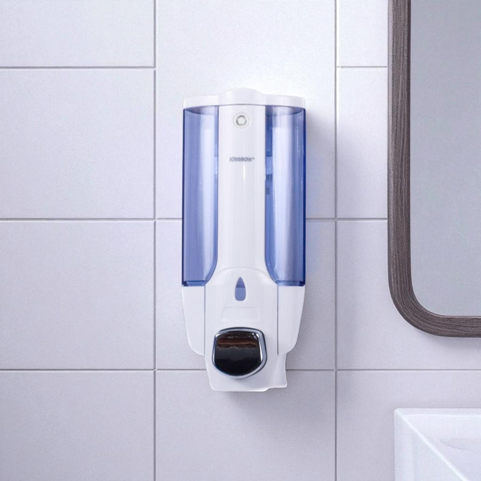 Krisbow 380 Ml Set 2 Pcs Dispenser Sabun Cair - Putih