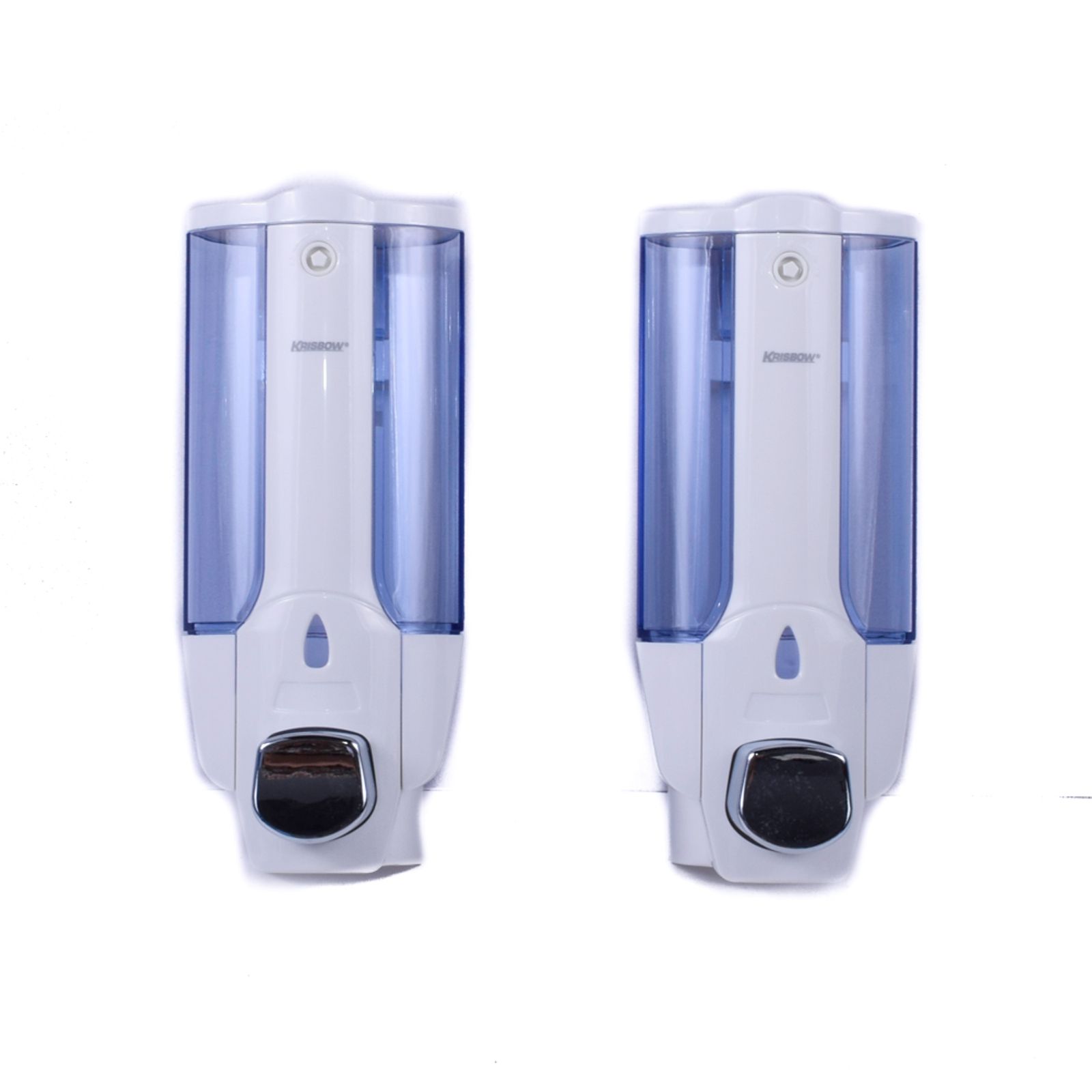 Krisbow 380 Ml Set 2 Pcs Dispenser Sabun Cair - Putih foto 2